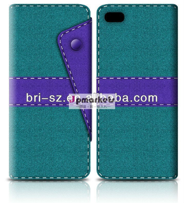 2は- トーンデュアルカラーのウォレットケースiphone5cs4i9500サムスン、 フォリオブックファッション財布の革ケースギャラクシーs4i9500問屋・仕入れ・卸・卸売り