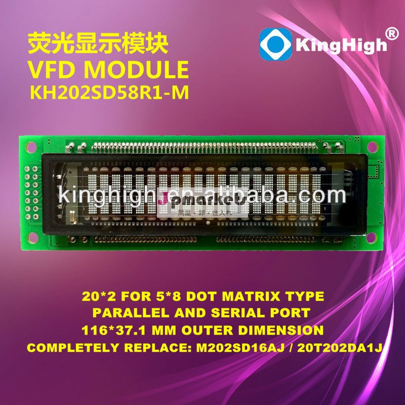 Vfdディスプレイメーター表示2行20t202da1jm202sd16ajm202sd16lacu20027cu20025kh202sd58r1-mvfdモジュール問屋・仕入れ・卸・卸売り