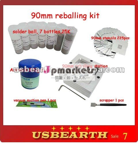 90mmのreballing場所、ステンシル、変化を含んでいるbgaのreballingキット、はんだの球問屋・仕入れ・卸・卸売り