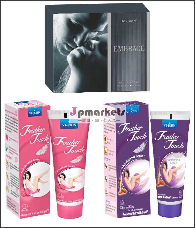 フェザータッチvijohn脱毛クリーム( バラ・サフラン蜂蜜) ・60gmvi- ジョンembrance50ml香水問屋・仕入れ・卸・卸売り