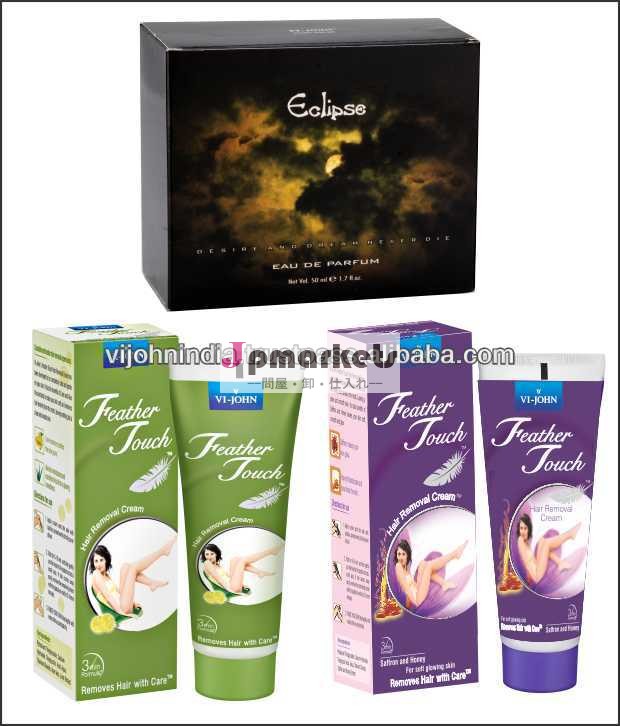 フェザータッチvijohn脱毛クリーム( ライム・サフラン蜂蜜) 60gm・vi- ジョンeclips50ml香水問屋・仕入れ・卸・卸売り