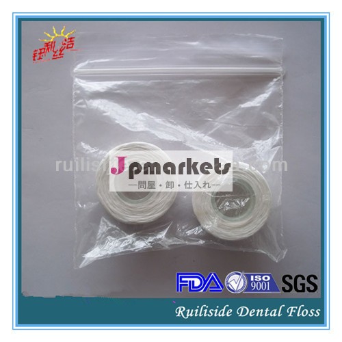 Uhmwpe/polyester/nylon/ptfeデンタルフロスは、 ミントをワックススプール/ボビン問屋・仕入れ・卸・卸売り