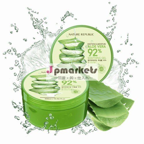 ネイチャーリパブリック・水分なだめる92％アロエベラなだめるようなゲルの韓国化粧品問屋・仕入れ・卸・卸売り