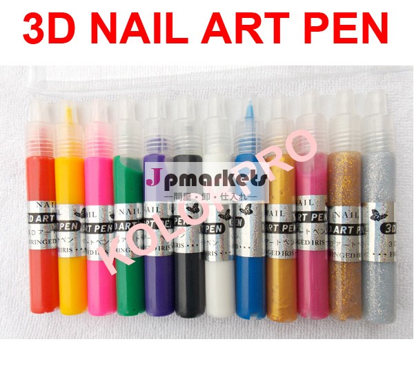 色12個3dネイルアートペンのペン画diyアクリル塗料ワニス問屋・仕入れ・卸・卸売り
