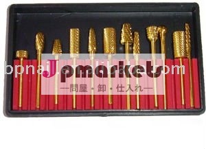 ネイルアート金色の12個ドリルビットセット/マニキュアツール問屋・仕入れ・卸・卸売り