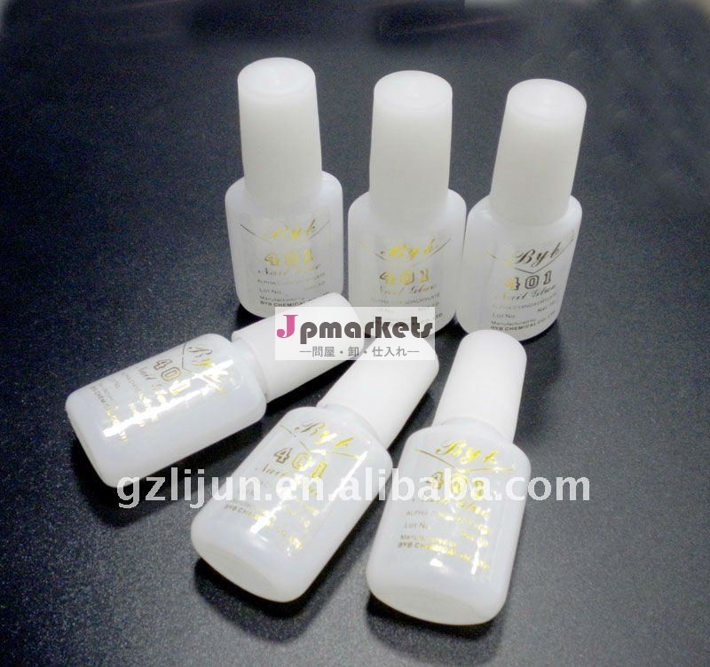G4-00210gブラシで接着剤を爪、 ブランドbybネイルグルー、 人工爪の接着剤問屋・仕入れ・卸・卸売り
