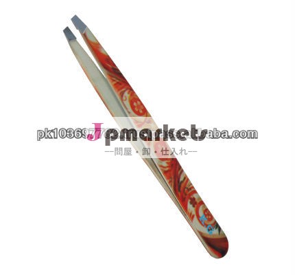 高品質ピンセット斜めの先端サイズの3.5"、 4"( 例: www。 paragonico。 com) 眼眉ピンセット/時計ピンセット/ステンレス鋼ピンセット問屋・仕入れ・卸・卸売り