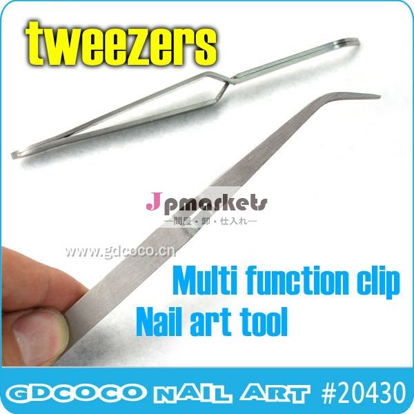 ネイルアートの金属製の工具、 の金属製のクラフトツール、 つけまつげクリップ、 tweezers#20430j問屋・仕入れ・卸・卸売り