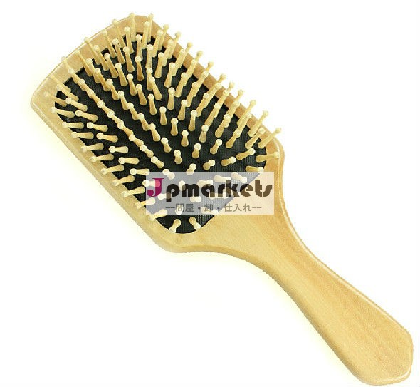 正方形の黒いクッションマッサージ木製のヘアブラシ問屋・仕入れ・卸・卸売り