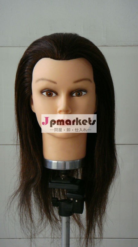 新製品の2012年の陶磁器の卸売100%の人間の毛髪の訓練のマネキンの頭部問屋・仕入れ・卸・卸売り
