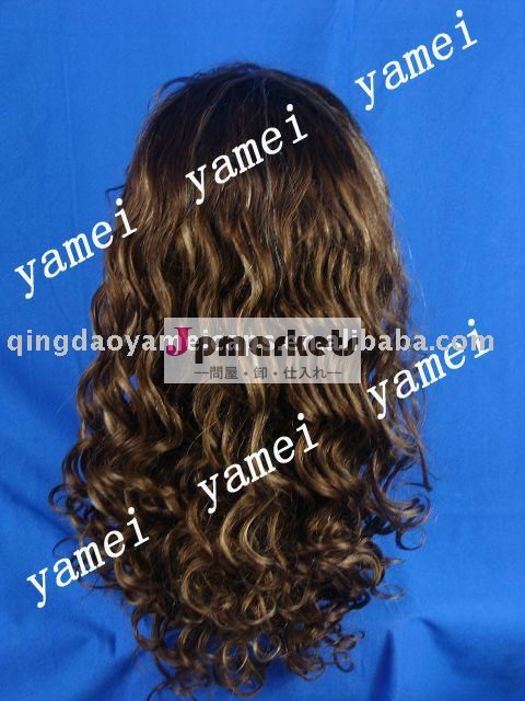 卸売安いブラジルの人間の髪の毛のフルレースかつら赤ん坊の毛を持つ( ym- ワット- 054)問屋・仕入れ・卸・卸売り