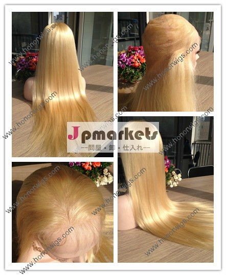 26" 3pouce super long aaaaa grade gros populaire européen blondes pleines perruques de lacet問屋・仕入れ・卸・卸売り