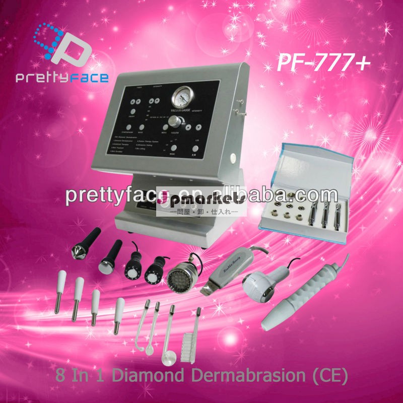 Pf- 777+2014年新デザイン8イン1microdermabrasionのマシン、 広州( セリウムの承認)問屋・仕入れ・卸・卸売り