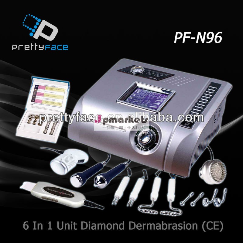 Pf-n96美容機器、 ダイヤモンドの皮膚剥離6in1ユニット( ce)、 のmicrodermabrasionの美容機器、 guanghzou問屋・仕入れ・卸・卸売り
