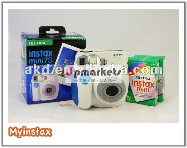 Fujifilm即刻のInstax小型7sのピンクか青いフィルムのポラロイドカメラ問屋・仕入れ・卸・卸売り