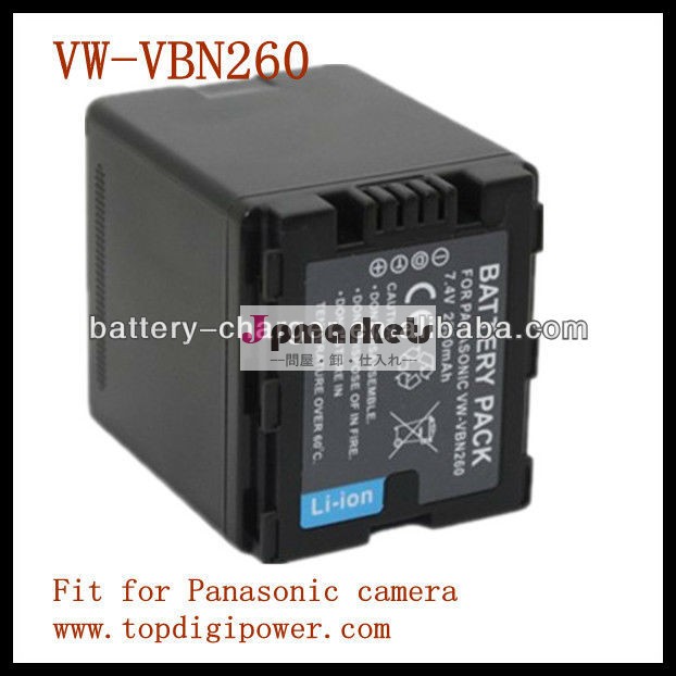 Panasonicビデオカメラ用バッテリーパックvw-vbn260sd600sd800のための問屋・仕入れ・卸・卸売り