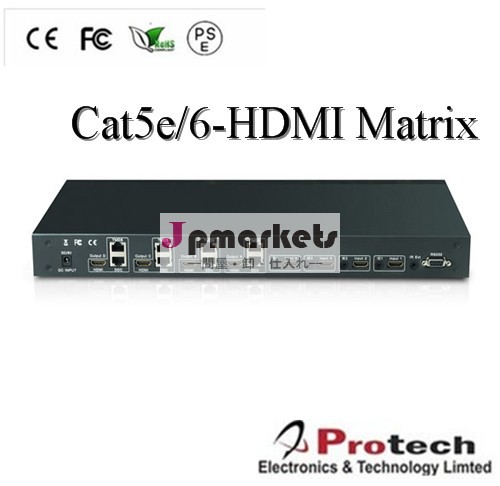 Cat5e/cat6を拡張するためにhdmiマトリックス4×4( 最大40メートル)問屋・仕入れ・卸・卸売り