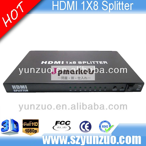 良質8ポート、 hdmi18入力hdmi出力スプリッタサポート3dhdtv用、 工場供給問屋・仕入れ・卸・卸売り