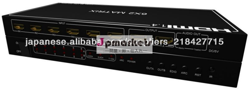 2 HDMI 1.4マトリックス支援ARC3Dビデオ4Kx2KやMHL入力による6問屋・仕入れ・卸・卸売り