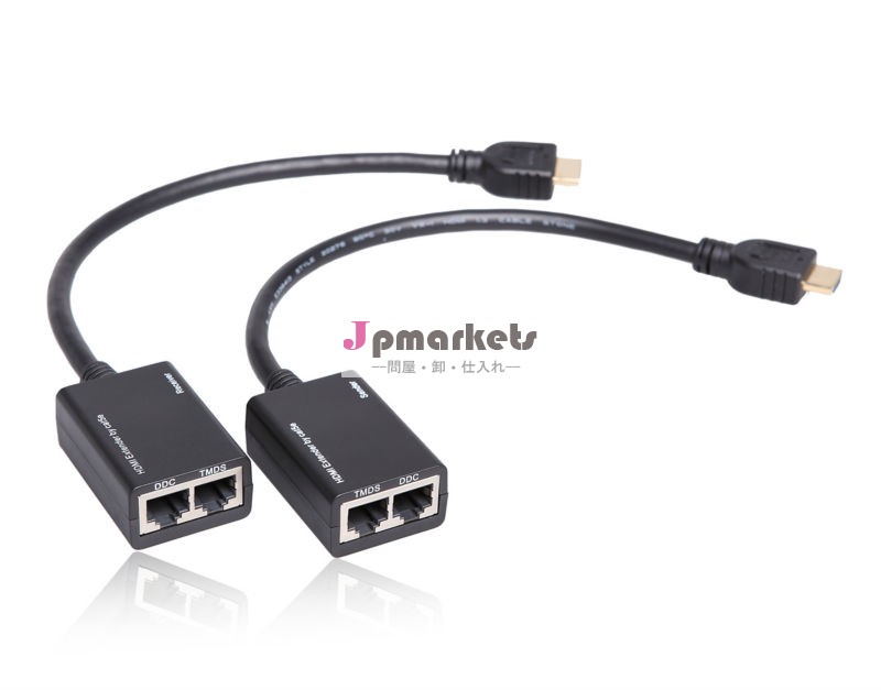とcat5e/6hdmiエクステンダーケーブル30m/電源なしで/1080p3dサポート問屋・仕入れ・卸・卸売り