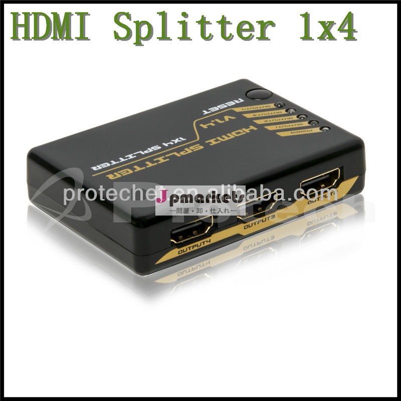 4ポートhdmiスプリッタ1x4のhdmiスプリッタオーディオ問屋・仕入れ・卸・卸売り