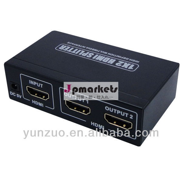 ミニ1x2のhdmiスプリッター、 ミニhdmiポート2アンプスプリッタ問屋・仕入れ・卸・卸売り