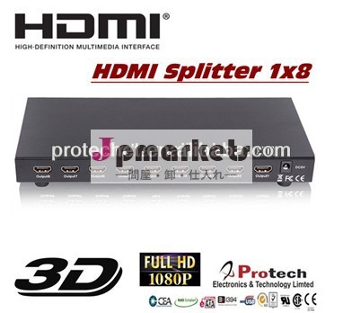 サポートhdmiスプリッタ3d10801x88ポートhdmiスプリッタ問屋・仕入れ・卸・卸売り