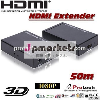 シングルcat5e/6hdtvディスプレイケーブルを延長し約50m1080pのためのサポート3dhdmiエクステンダー問屋・仕入れ・卸・卸売り