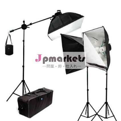 写真ビデオスタジオ3000Wソフトボックスの連続照明キットアップグレードブーム照明セット＆キャリーケース問屋・仕入れ・卸・卸売り