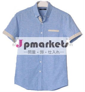 無地半袖男の子のリネンのシャツ問屋・仕入れ・卸・卸売り