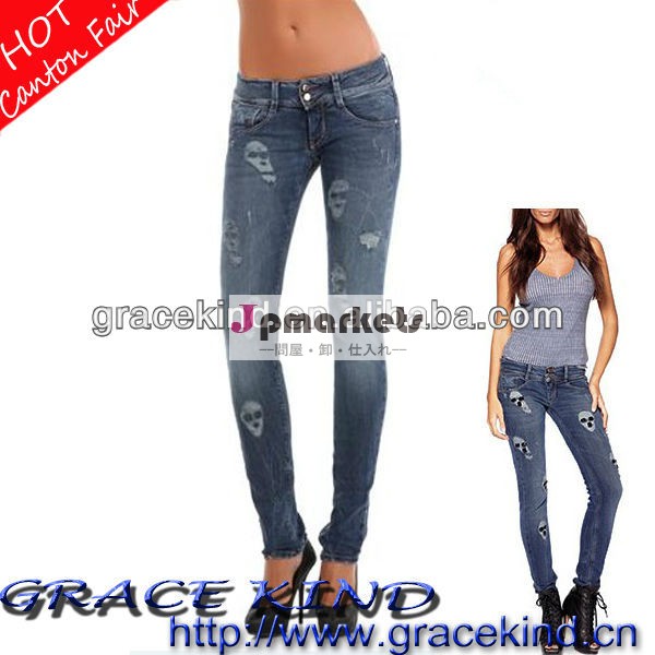 ファッションセクシーなジーンズ2014年女性スキニーデニムジーンズ( gk05130059)問屋・仕入れ・卸・卸売り