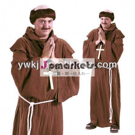 男性の謝肉祭の衣裳、党用品類、修道士のタックの修道士の中世衣裳KJW-6529問屋・仕入れ・卸・卸売り