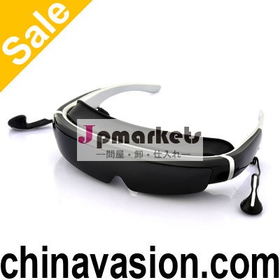 仮想スクリーンのビデオの眼鏡3d98でインチ液晶ディスプレイ、 854x480、 内部メモリ8gb問屋・仕入れ・卸・卸売り