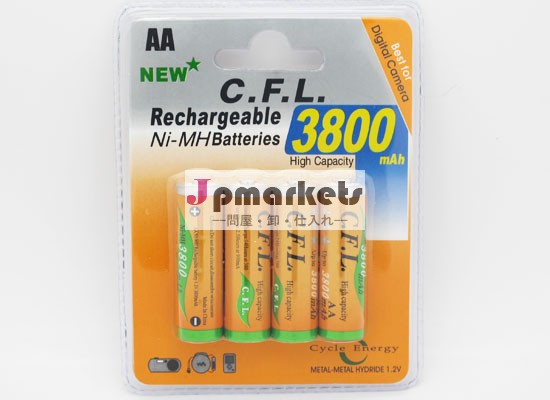 Cflaa3800mah1.2vニッケル水素充電池中国製問屋・仕入れ・卸・卸売り