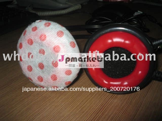 使い捨て可能なNonwovenのprinttingヘッドホーンカバー3 "、4つ" (あなたの要求としてprintted)問屋・仕入れ・卸・卸売り