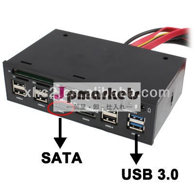 熱い販売5.25インチダッシュボードpcメディアカードリーダーusb3.02×+6×usb2.0、 sata問屋・仕入れ・卸・卸売り