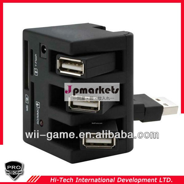 4ポートハブusb2.0用のメモリカードリーダsd/mmc/xd/cf/ms/tf問屋・仕入れ・卸・卸売り