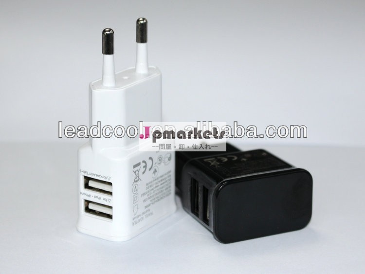 デュアルusbパワーユニバーサル5v2aアダプタ携帯電話用問屋・仕入れ・卸・卸売り