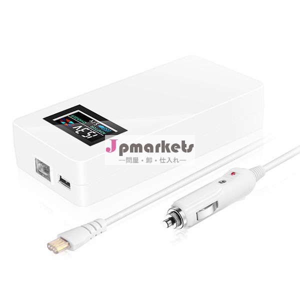 90ワットユニバーサルラップトップアダプター! ・usb出力5v2a液晶画面・車の充電器問屋・仕入れ・卸・卸売り
