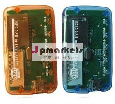 F04523 PCのラップトップのための小型透明な多機能のCF TF SD多カードメモリ・カードの読取り装置アダプター問屋・仕入れ・卸・卸売り