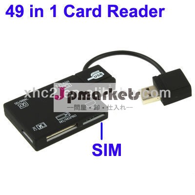 熱い販売49です1simカードリーダーのサポート/sd/mmc/tf/ms/mspro/m2カード問屋・仕入れ・卸・卸売り