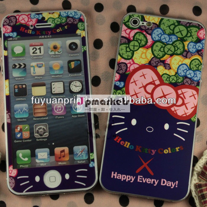 2014年ホット! かわいい携帯iphone5用スキンステッカーステッカー問屋・仕入れ・卸・卸売り