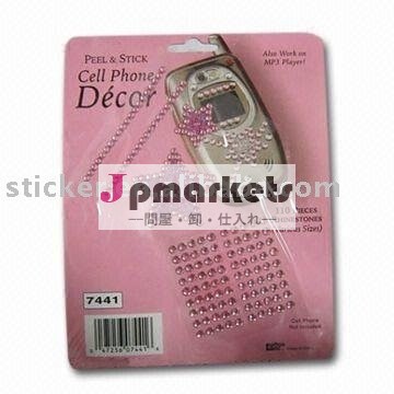 携帯電話デコステッカーラインストーンのステッカー問屋・仕入れ・卸・卸売り