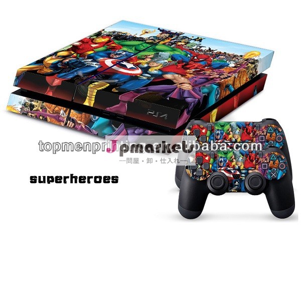 ゲームプレーヤーのための皮のステッカーすべて一緒にスーパーヒーローズgathingps4用ビニールの皮のステッカー問屋・仕入れ・卸・卸売り
