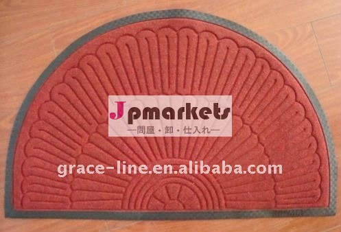 ゴム製裏付けが付いている赤いドア・マット問屋・仕入れ・卸・卸売り
