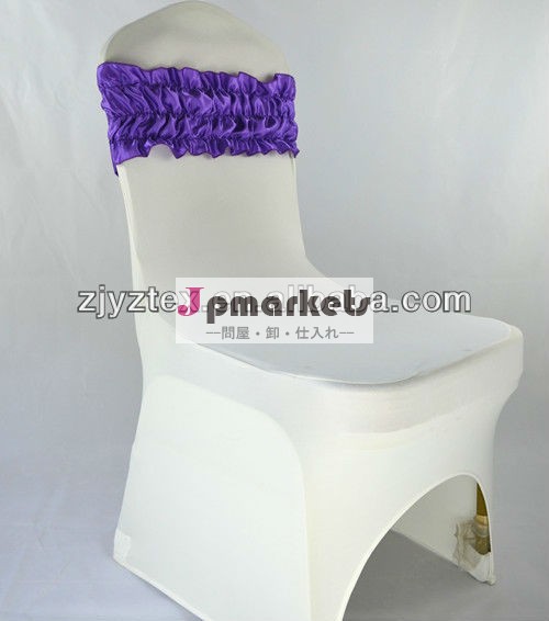 紫色のサテンの椅子サッシの自由なタイの椅子の弓結婚式の装飾のための問屋・仕入れ・卸・卸売り