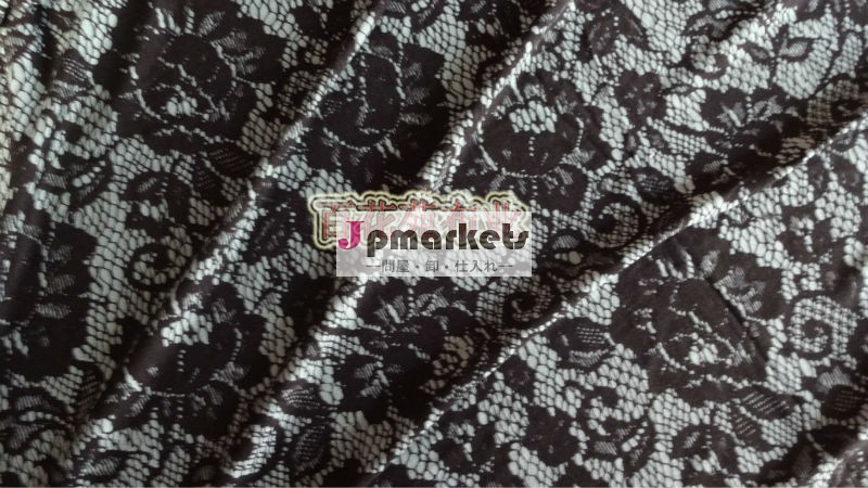 プントローマニットポリエステルレーヨンスパンデックスのレースのプリントファブリック設計問屋・仕入れ・卸・卸売り