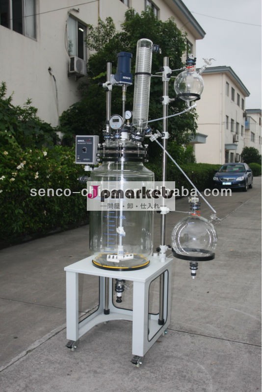 Fc10003100lキャップスタイルジャケット付きガラス反応器- senco- 完全なフランジ継手問屋・仕入れ・卸・卸売り