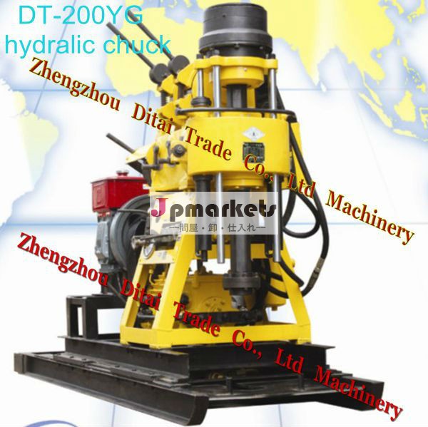 熱い- 販売!!! ポータブルdt-200y深層水井戸掘削リグ油圧チャック付き問屋・仕入れ・卸・卸売り