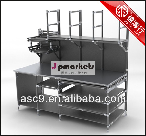 esdリーンパイプグレーのワークベンチ作業テーブル問屋・仕入れ・卸・卸売り